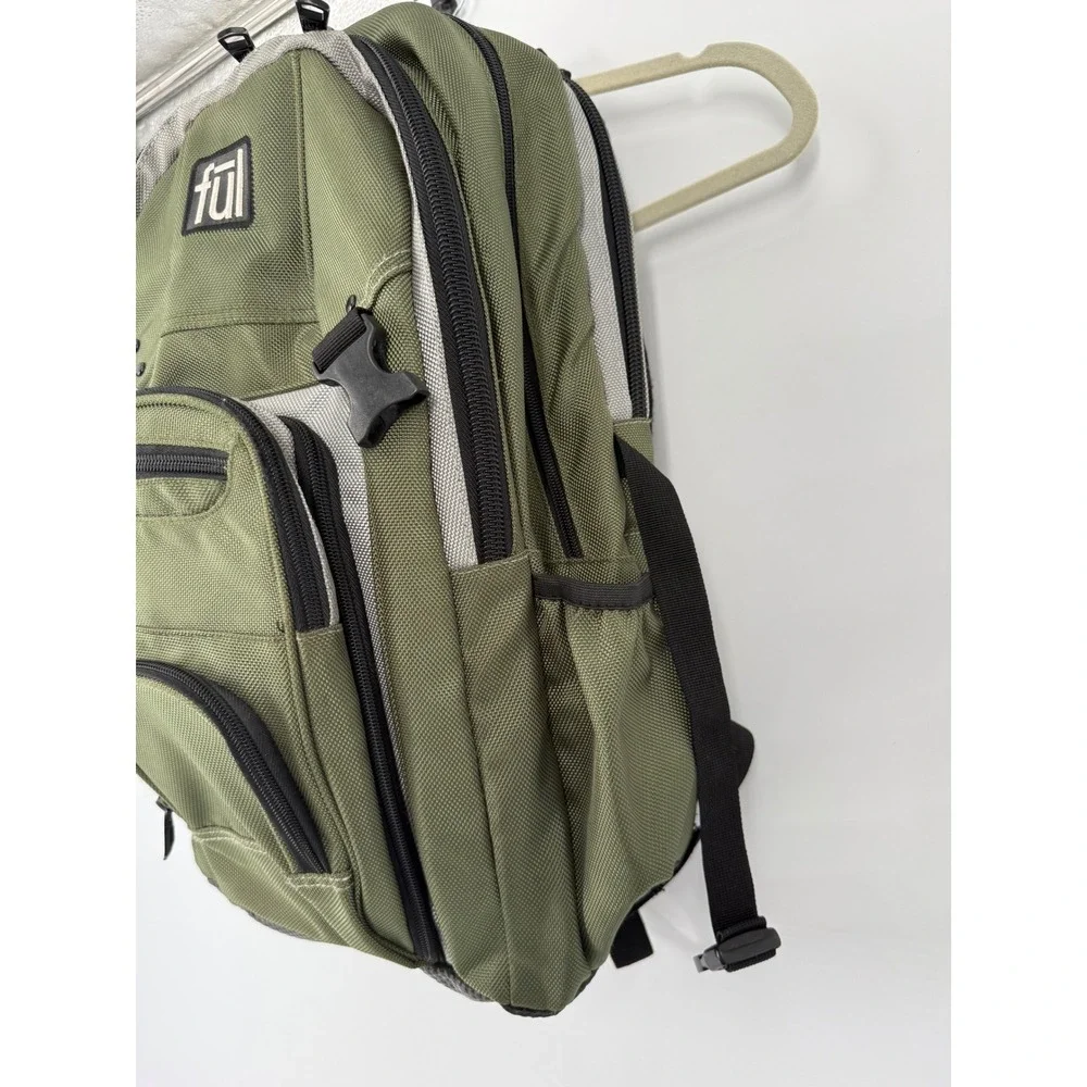 F21 Ful Laptop Backpack Olive Green 17
